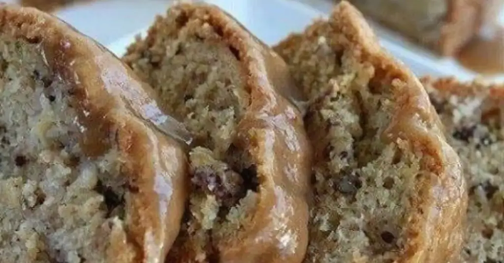 Apple Pecan Cake with Caramel Glaze Recipe