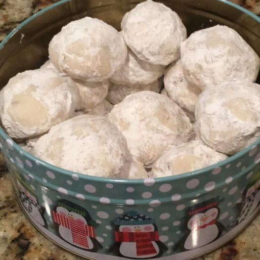 Buttery Pecan Snowball Cookies