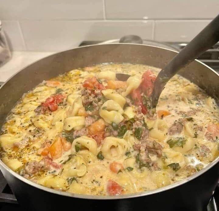 Sausage and Tortellini Soup